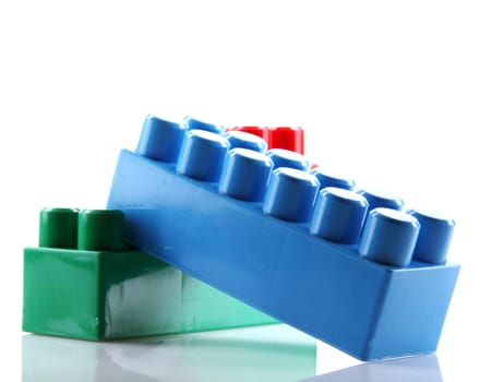 Plastic Blocks Isolated On White