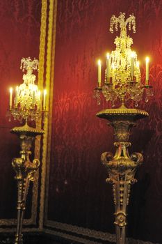 a pair of candlesticks of the castle of Versailles