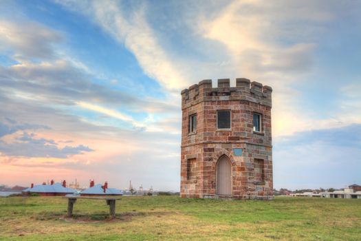 Barack Tower was erected around 1820 where soldiers stood watch for smugglers and stray ships.  It later became a customs tower and now is disused heritage building  located in a public park.