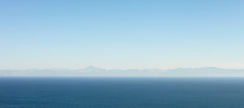 View of Greece from the Aegean sea