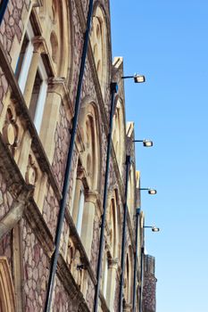 Renovated old urban architecture in Cardiff, Wales