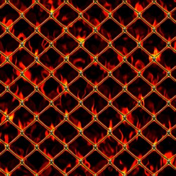 An illustration of a Burning Chain Link