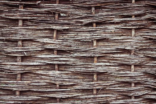 Close up of a reed fence as a detailed background image