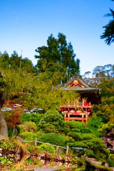 Pagoda in Japanese Tea Garden, San Francisco, California, USA