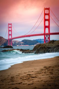 Golden Gate Bridge over the San Francisco Bay, San Francisco, California, USA