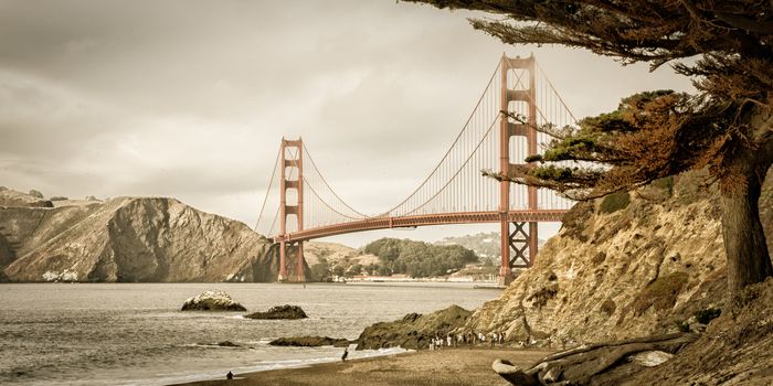 Golden Gate Bridge over the San Francisco Bay, San Francisco, California, USA