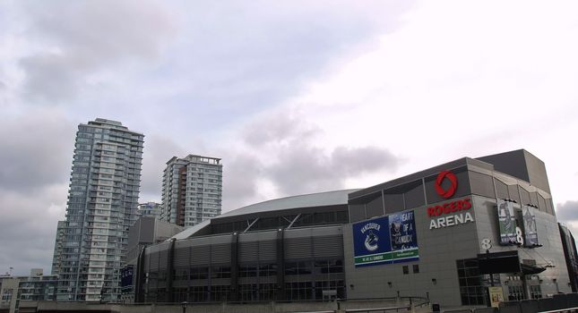 VANCOUVER - OCTOBER 09: Rogers Arena is an indoor sports arena located at 800 Griffiths Way in the downtown area. Opened in 1995 Taken in Vancouver, Canada on October 09, 2011