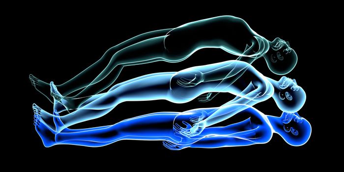 3d rendered Illustration. Astral Projection.