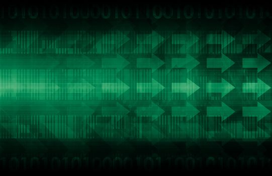 Communication Technology with Moving Data in Art