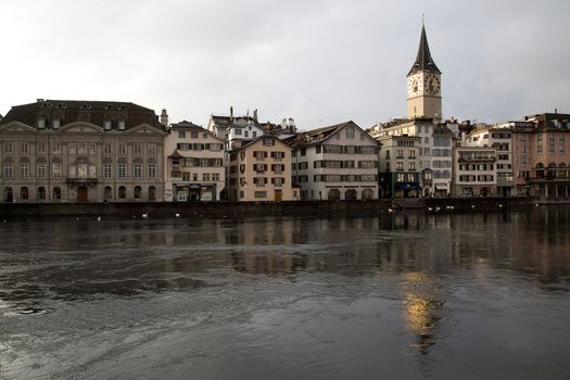 View of the old city of Zurich in Switzerland