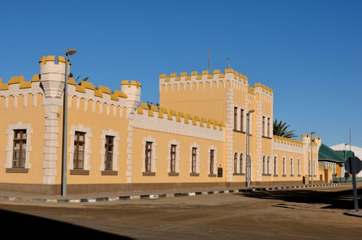 Kaserne building, Swakopmund, Namibia in typical German Colonial style. Built in 1905