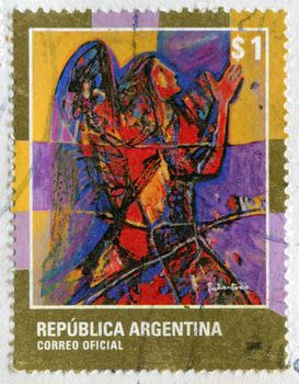 ARGENTINA - CIRCA 2011: stamp printed by Argentina, shows an Angel, circa 2011