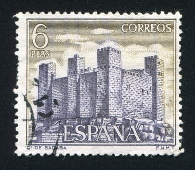 SPAIN - CIRCA 1970: stamp printed by Spain, shows Sadaba, circa 1970
