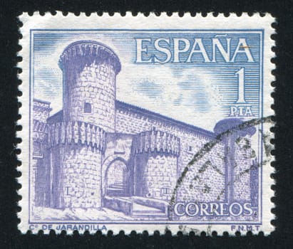 SPAIN - CIRCA 1967: stamp printed by Spain, shows Castle Jarandilla, circa 1967