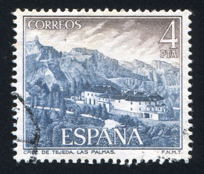 SPAIN - CIRCA 1970: stamp printed by Spain, shows Cruz de Tejeda, Las Palmas, circa 1970