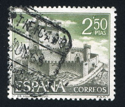 SPAIN - CIRCA 1968: stamp printed by Spain, shows Villasobroso, Pontevedra, circa 1968