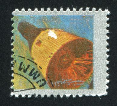 UMM AL-QUWAIN - CIRCA 1972: stamp printed by Umm al-Quwain, shows Gemini Spacecraft, circa 1972