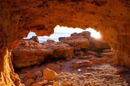 Denia Las Rotas from the caves and Mediterranean sea of Spain