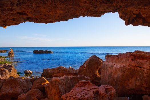 Denia Las Rotas from the caves and Mediterranean sea of Spain