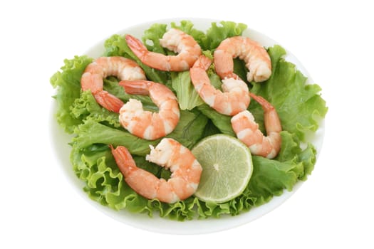 salad with shrimps