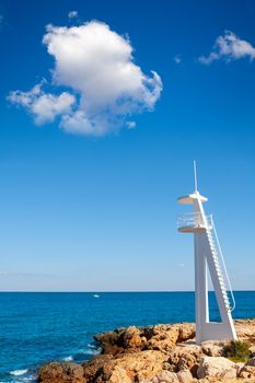 El Trampoli beach Denia in Alicante Mediterranean sea of spain