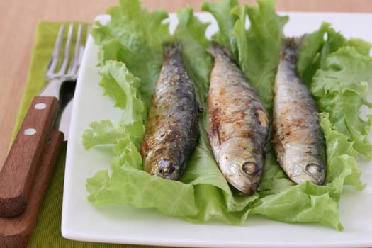 fried sardines