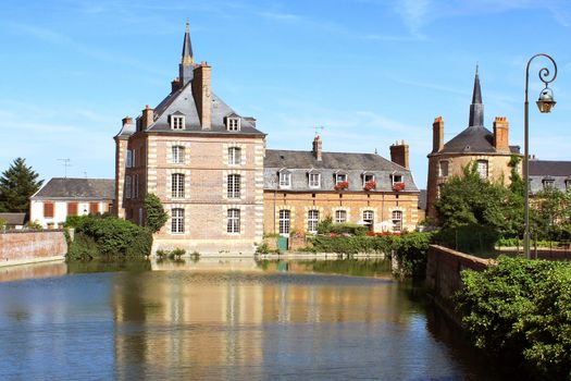 The Castle of Bellegarde, its park, its ditches and its river