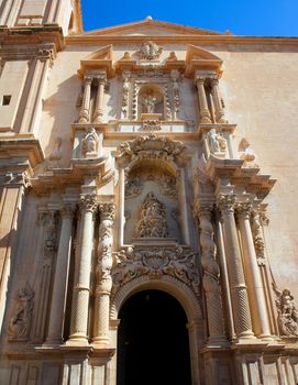 Elche Elx Basilica de Santa Maria church in Alicante valencian community Spain