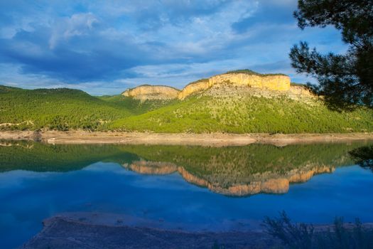 Embalse Arenos in Puebla de Arenoso Castellon Mijares river Spain