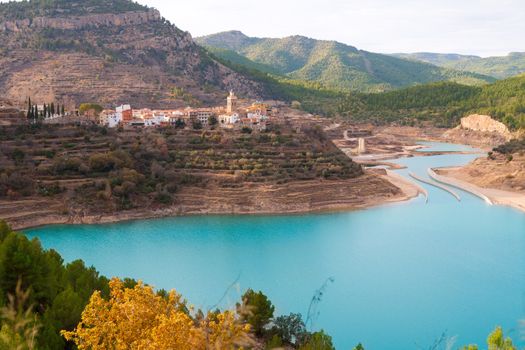 Embalse Arenos in Puebla de Arenoso Castellon Mijares river Spain