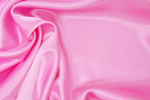 Smooth elegant pink silk can use as background 