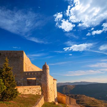 Morella in castellon Maestrazgo castle fort at Spain