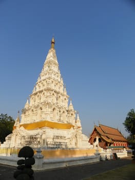 Buddhist stupa in Wat chediliam temple chiangmai