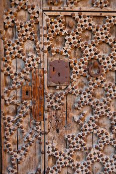 Morella in Maestrazgo castellon church details at Spain