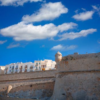 Peniscola Castle in Castellon Valencian community of spain