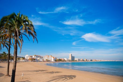 Peniscola beach in Castellon Valencian community of spain