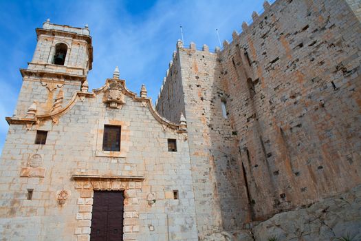 Peniscola virgen de Santa Maria church facade Castellon Spain