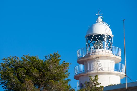 Cabo de San Antonio Cape Lighthouse in Denia Javea of Alicante in Mediterranean Spain