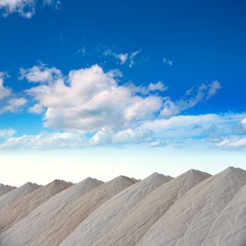 Saltworks in Alicante province Santa Pola Valencian Community at spain