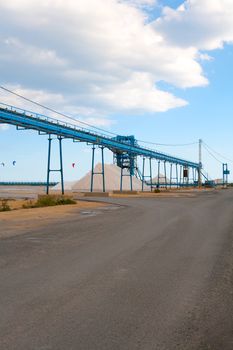 Saltworks in Alicante province Santa Pola Valencian Community at spain