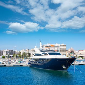 Alicante Santa Pola port marina from valencian Community at spain