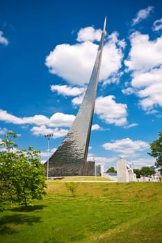 Conquerors of Space Monument in Moscow, Russia