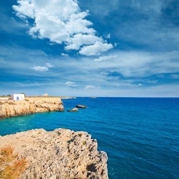 tabarca island alicante mediterranean blue sea in spain