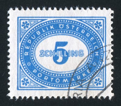 AUSTRIA - CIRCA 1894: stamp printed by Austria, shows ornament, circa 1894