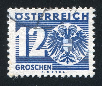 AUSTRIA - CIRCA 1925: stamp printed by Austria, shows ornament, circa 1925