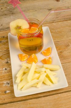Fake French fries, a healthy and creative kid dessert