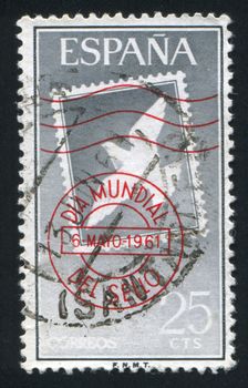 SPAIN - CIRCA 1961: stamp printed by Spain, shows a Dove, circa 1961