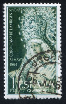 SPAIN - CIRCA 1964: stamp printed by Spain, shows Virgin of Hope, circa 1964