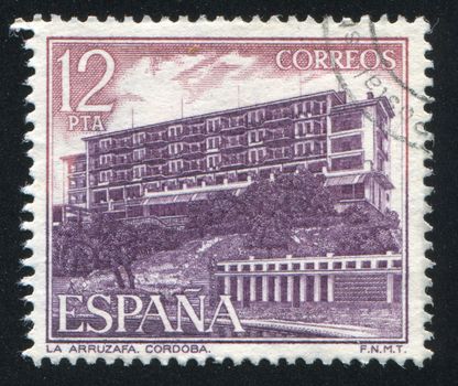 SPAIN - CIRCA 1976: stamp printed by Spain, shows La Arruzafa, Cordoba, circa 1976