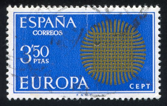 SPAIN - CIRCA 1970: stamp printed by Spain, shows emblem, circa 1970